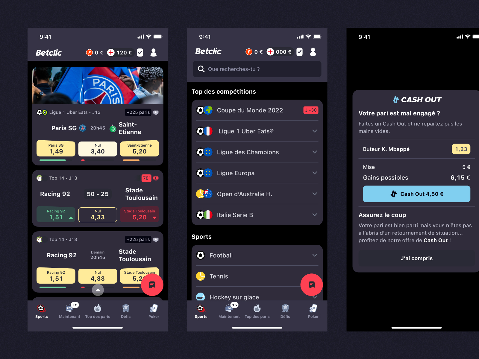 Betclic Design System - Composants