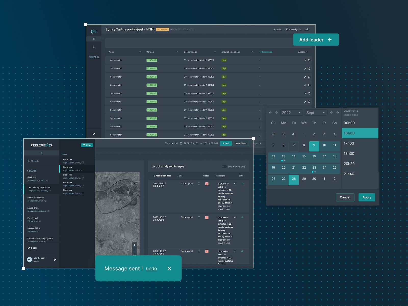 Preligens Design System - Interface principale